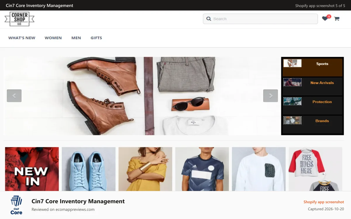 Cin7 Core Inventory Management Shopify app screenshot: Core B2B