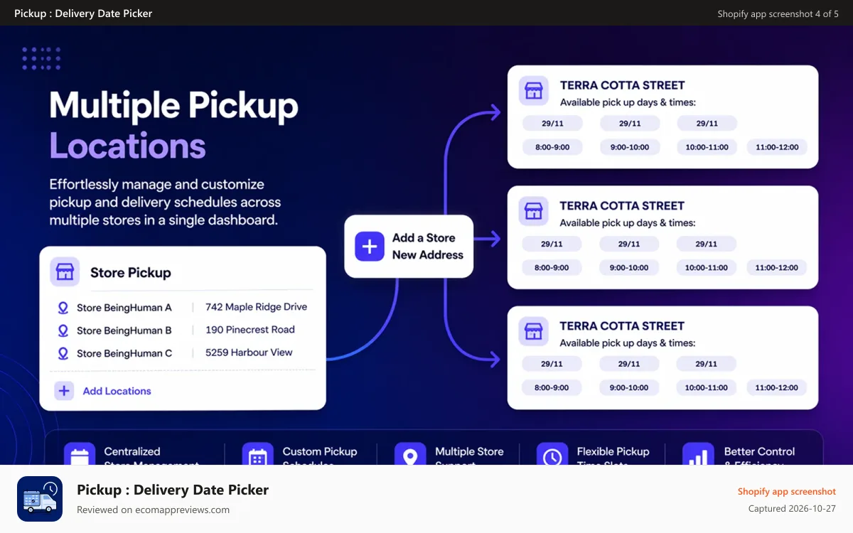 Pickup : Delivery Date Picker Shopify app screenshot: delivery-date-picker-5