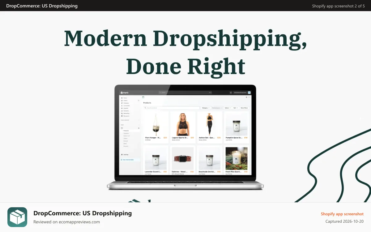 DropCommerce: US Dropshipping Shopify app screenshot: Dropshipping Has Changed