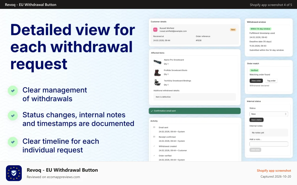 Revoq ‑ EU Withdrawal Button Shopify app screenshot: eu-withdrawal-button-details-eng