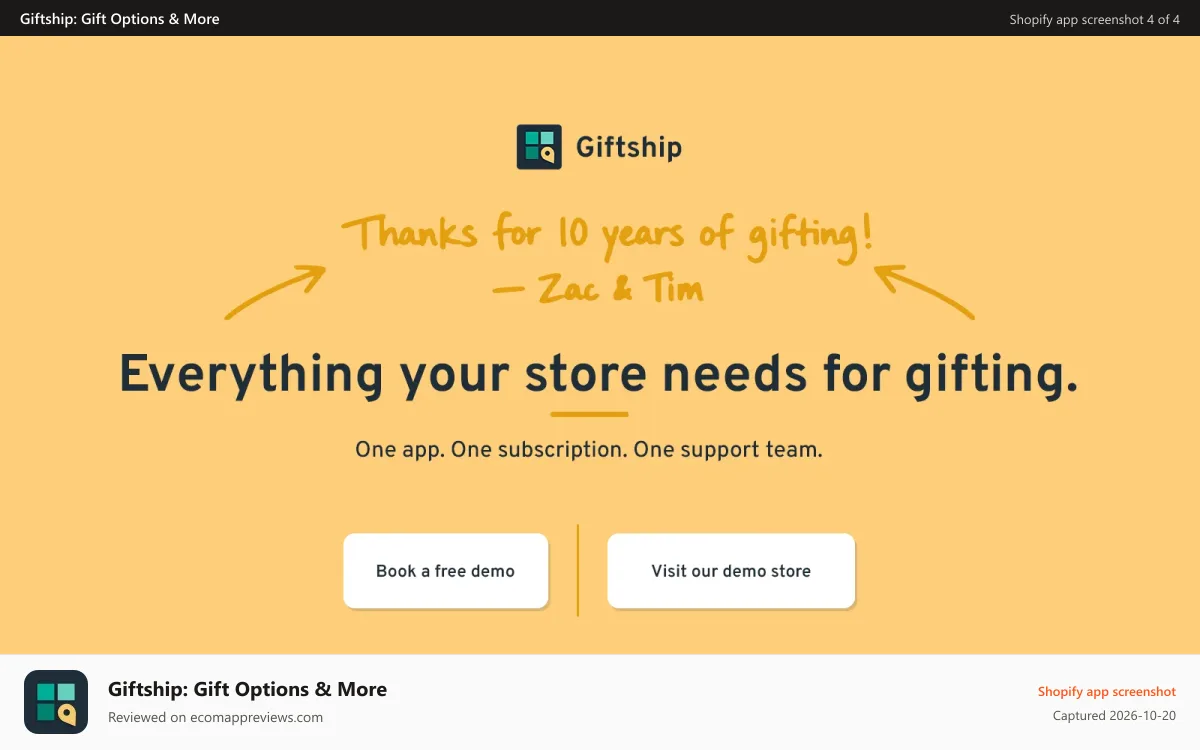 Giftship: Gift Options & More Shopify app screenshot: Box Bundle Builder with custom steps and multiple layouts.