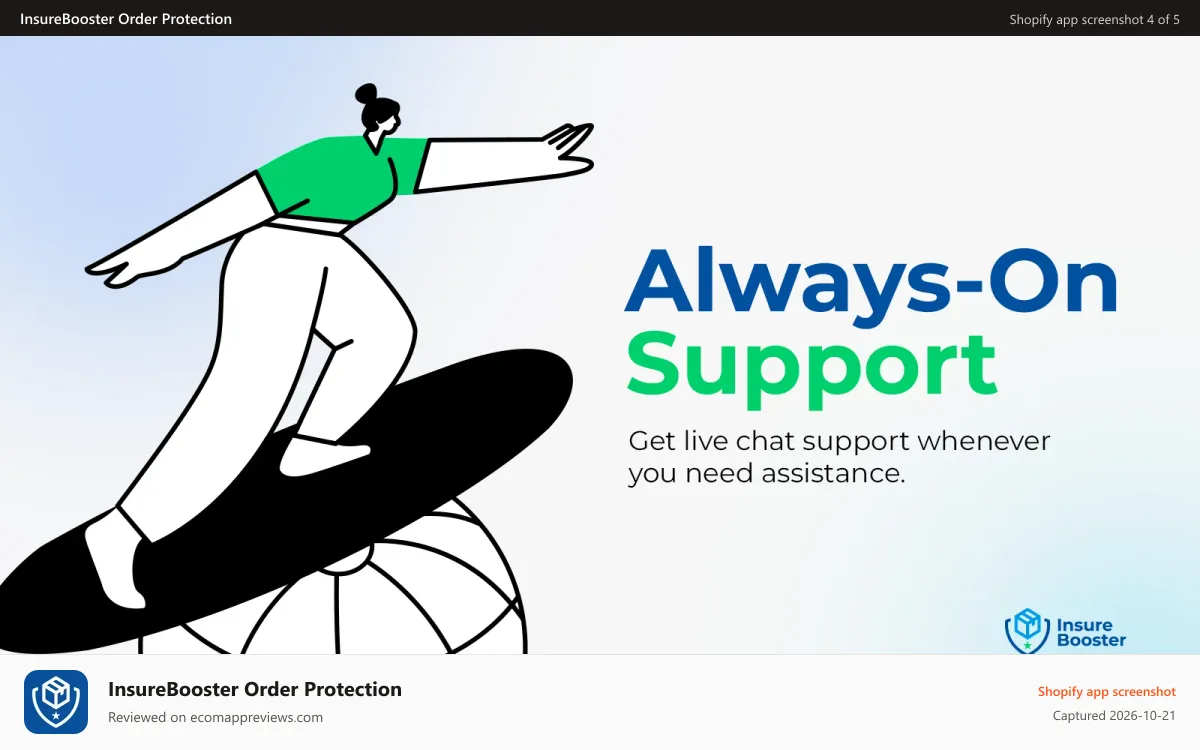 InsureBooster Order Protection Shopify app screenshot: Claims dashboard to approve, deny, refund, or replace