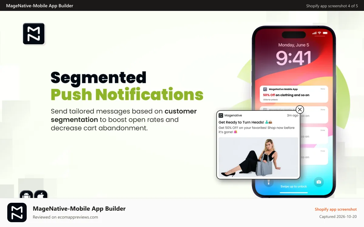 MageNative‑Mobile App Builder Shopify app screenshot: Themes Designed to Boost Mobile App Engagement