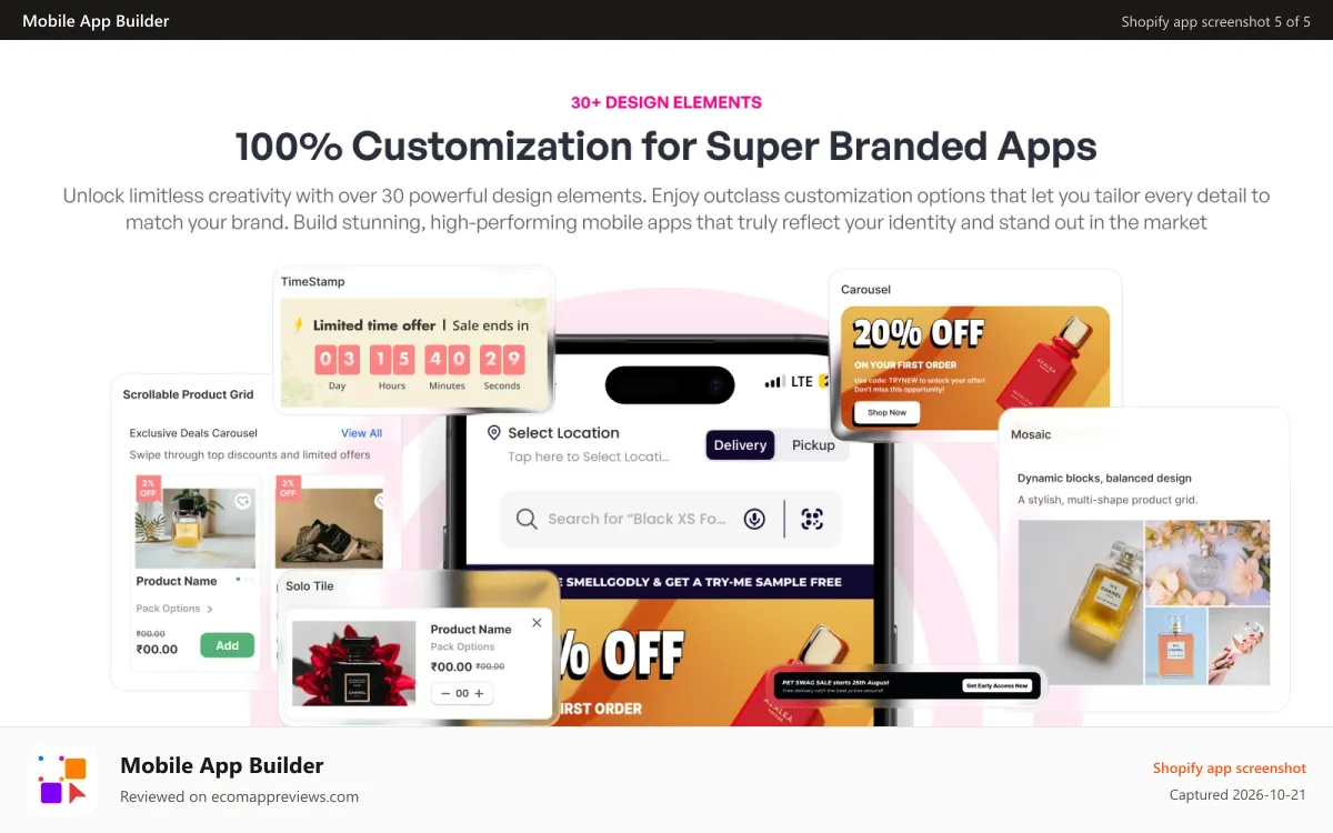 Mobile App Builder Shopify app screenshot: 7