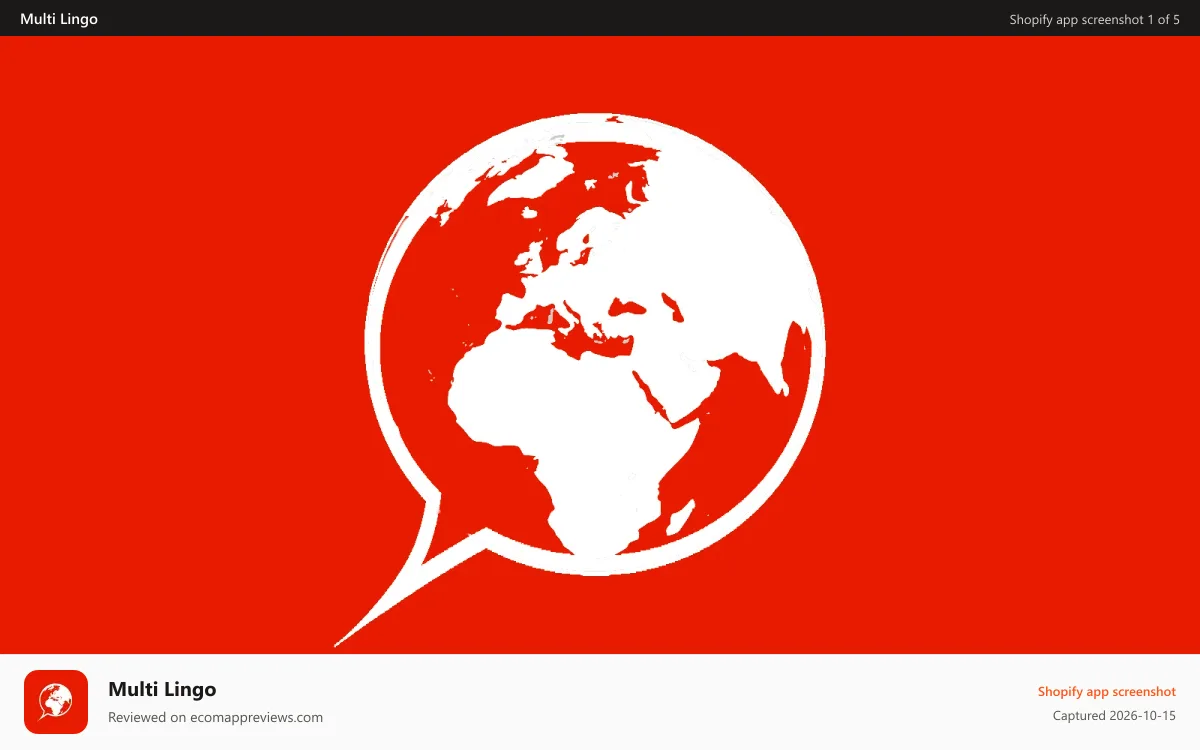 Multi Lingo Shopify app screenshot: Multi Lingo logo