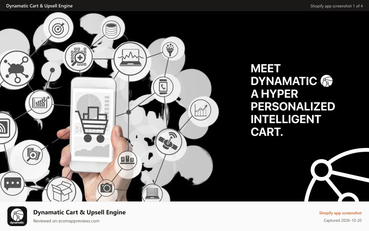 Dynamatic Cart & Upsell Engine Shopify app screenshot: Dynamatic Cart Upsell App