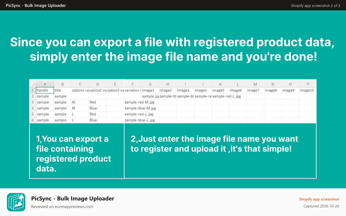 PicSync ‑ Bulk Image Uploader Shopify app screenshot: Eliminate all your concerns with our reliable help and support.