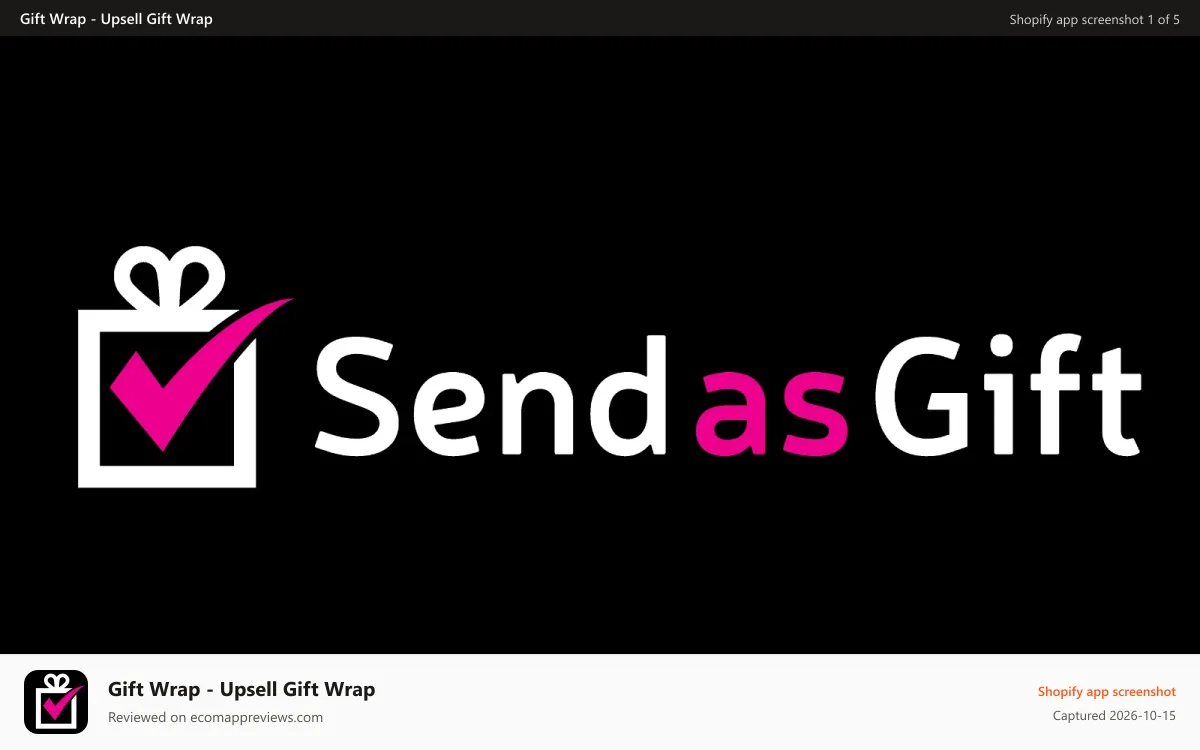 Gift Wrap ‑ Upsell Gift Wrap Shopify app screenshot: Gift wrap upsell