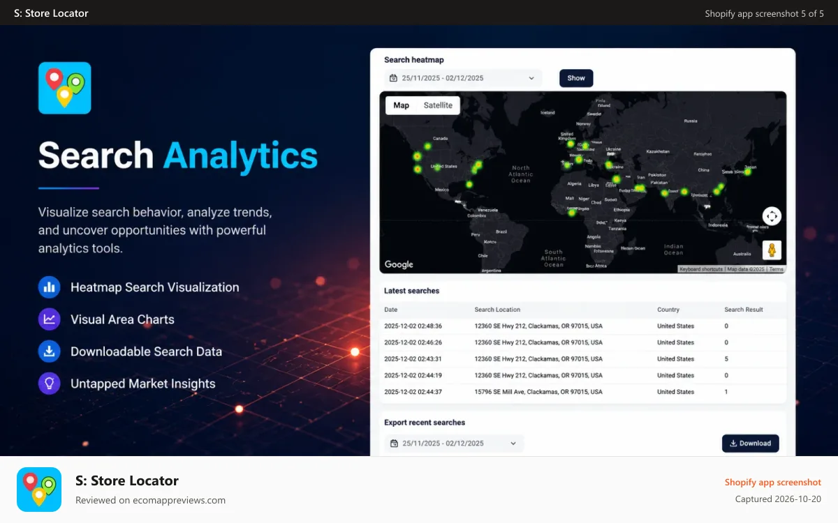 S: Store Locator Shopify app screenshot: Store locator 04