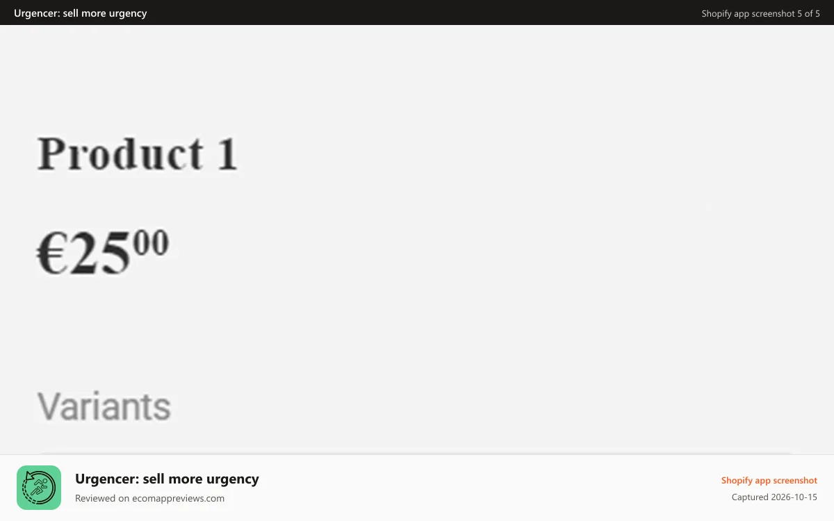 Urgencer: sell more urgency Shopify app screenshot: Adapting to all devices